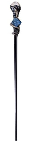 1 baguette magique en cristal naturel faite à la main pour cosplay, Halloween, sceptre, sorcière, Cane Urd967 (blanc, taille unique)