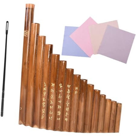 Generisch Tragbare Panflöte Aus Mit Zubehör Kinderspielzeug Handgefertigtes Musikinstrument Melodischer Für Anfänger Und Musikliebhaber Braun Mit Zufälligen Mustern