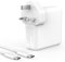 Macbook Charger, 61W USB C Fast Macbook Pro/Air Charger, Compatible with MacBook Pro 13 inches, MacBook Air 2018-2021, iPad Pro, Samsung, Lenovo and more (6.6ft USB C to C Cable Included)