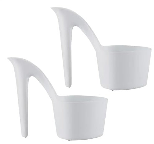 Planter Pot – 2Pcs Unique Shoe Shape Floral Pot | Stylish Flowerpot High Heel Shaped | Decorative High Heel Planter Pot for Creative Indoor and Outdoor Plant Display