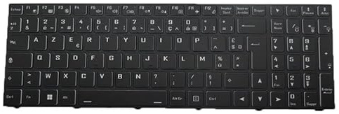 Clavier rétroéclairé pour Ordinateur Portable pour CLEVO X370SNV X370SNX X370SNX-G X370SNX-D X370SNW X370SNW-G Français FR Noir X370SNx-G(-D) X370SNW_V-G(-D) X370 Neuf