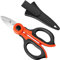 Cigrubo Orangeschwarz Elektriker Schere, Haushaltsschere Testsieger Hochwertig, Kabelschere, Verbandschere, Bastelschere, Scissors, Allzweckschere, Tapezierschere, Teppichschere, Universalschere