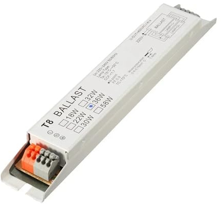 ZMZYELPECB Balastos electrónicos for lámparas Fluorescentes T8/T5 de Amplio Voltaje de 220-240 V CA, 2 x 18 W, 2 x 30 W, 2 x 36 W y 2 x 58 W(T5 1x35W)