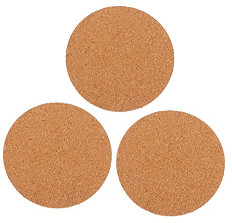 HEMOTON 3 Pezzi Tappetino per vasi di Fiori sottobicchiere da Giardinaggio in Sughero Tappetino Rotondo per vasi per Piante ASSE tamponi di Sughero per Piante Tappetino per vasi in Sughero
