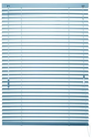 Aluminium Jalousien 25 mm Lamellen, Maßgefertigte horizontale Rollos für Fenster im Büro Bad oder Schlafzimmer(Sea Blue)