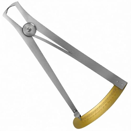Jeweller's Spring Measuring Caliper, 7.0 inch, 0.1-15 mm Range, Gemstone Gauge Tool