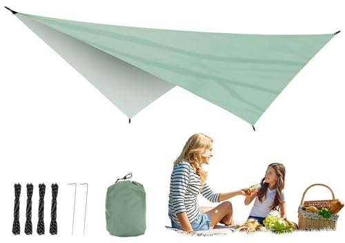 Tenda Ombreggiante a Vela,Copertura Parasole per Esterni - Tessuto Oscurante per Esterno | per Spiaggia, Esterno, Giardino, Cortile, Portico, Ponte, Pergola, Campeggio, Picnic, Uscite