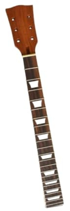 QUXVUIS Reemplazo de mástil de guitarra eléctrica con diapasón palisandro para entusiastas del bricolaje con pieza mástil Para madera resistente 22 trastes para guitarra eléctrica. Pieza Para madera