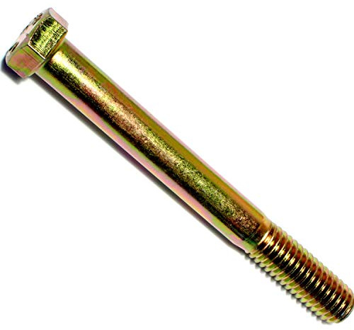 Hard-to-Find Fastener Grade 8 Hex Cap Coarse Large Bolts, Midwest Assortment Refill, Steel Hex Bolts for Construction, Home Improvement, 7/16-14 x 4 - Inch, Pack of 5
