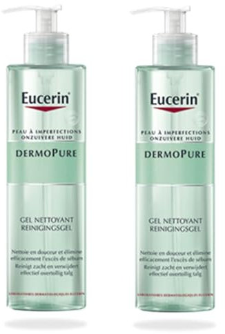Eucerin Dermo Pure Gel Limpiador - Paquete de 2 x 400 ml