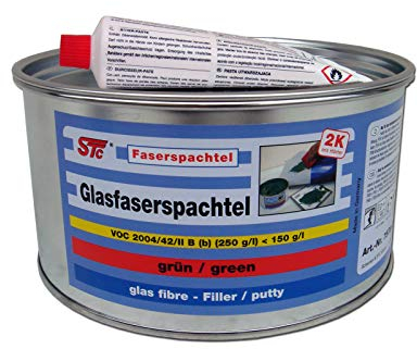 STC 2K Glasfaserspachtel grün Faserspachtel Auto inkl. Härter GFK Spachtelmasse (1,8 kg)