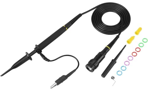 Telituny Oszilloskop-Tastkopf-Set, P4060 Hochspannung 2000V 60MHz 1:100 Dämpfung Oszilloskop Probe Kit Digitale Clips Oszilloskopsonde, Universal Oszilloskop Sonde mit Zubehör,für BNC Kopfoszilloskop
