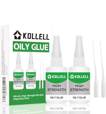 High Strength Oily Glue,Universal Super Glue,Welding High-Strength Oily Glue, Used For Quick Repair Of Metal, Plastic, Wood, Glass, Jade And So On(50g/pcs) (new 2pcs)