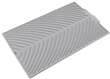 DAMDAM GO | Alfombrilla Escurreplatos Silicona, Esterilla Para Escurrir Linea Antideslizante (38.5 x 24.5 cm)
