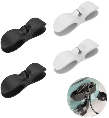 4 Pack Cord Organiser for Kitchen Appliances Self Adhesive, No Drilling | Cable Tidy for Kitchen Appliances for Pressure Cooker Blender Mixer Toaster Appliance Cord Organiser Soft and Flexible