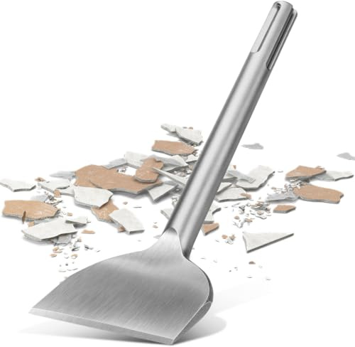 Lytool SDS Max-kakelmejsel 80 mm, Mejselbredd 300 mm | Härdat 40Cr-stål, vinkel 25–30°, för kakel, lim, cement och murverk.