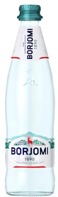 Mineral wasser BORJOMI Glitzernd Wasser im glas flasche, 0,5 l [Packung von 12]