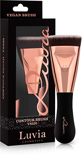 Luvia Kontur-Pinsel Flach - Vegan Signature VS220 Contouring Make-Up Brush Flat Schwarz/Rosegold