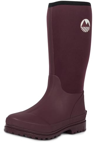 Lakeland Active Women's Rydal Neoprene Insulated Rubber Wellington Mucker & Yard Boots - Plum - 8 UK