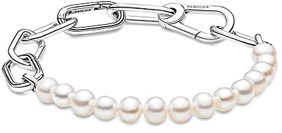 PANDORA ME Armband Süßwasserzuchtperlen silber 599694C01 23 cm