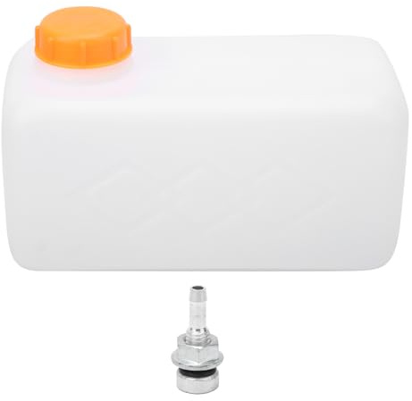 KIMISS 28.5x14x14cm Gaskraftstoff Benzintank,5.5L Großes Fassungsvermögen Heizöl Benzintank Kunststoff für Auto LKW Schiff Luftfahrt Standheizung Box(Orange)
