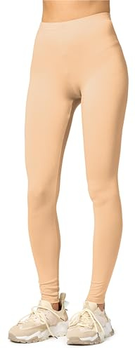 Merry Style Leggings Damen lang Sportleggings aus Viskose MS10-143 | Mittlere Bundhöhe, elastischer Bund, atmungsaktive Viskose, weich und hautfreundlich, für Alltag, Sport und Freizeit