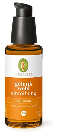 PRIMAVERA Aktivwohl Gelenkwohl Einreibung bio 5 x 50 ml - lindernder Effekt bei einer Gelenkmassage - Aromatherapie - aktivierend, mobilisierend - vegan