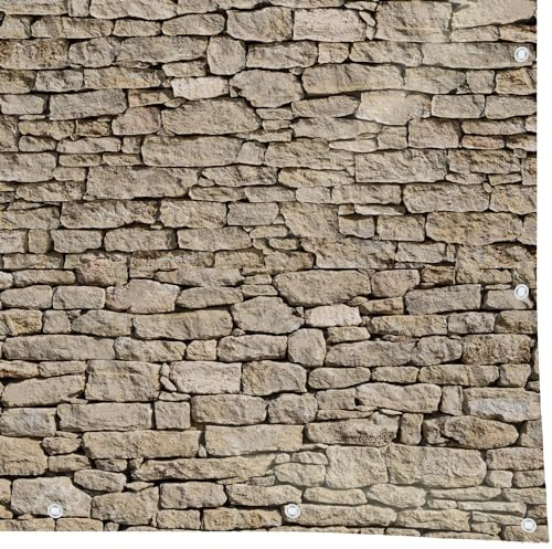WERKA PRO Brise Vue Motif Pierre 160g/m2 1,5 x 5 m