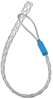 VGOL Chaussette de Traction de Câble pour 4 à 6mm Câble en Acier Inoxydable Galvanisé Anti-dérapant Manchon de Traction Câble en Maille Flexible Chaussette de Câble Longueur 22cm, Bleu