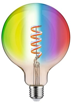Paulmann 29162 Filament 230V Smart Home Zigbee LED Globe G125 E27 470lm 6,3W RGBW+ dimmbar Gold Leuchtmittel
