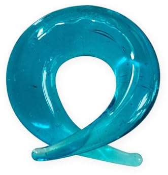 Fly Style Piercing Ohr Expander aus Glas - Dehnschnecke Dehnspirale Dehnungsschnecke Dehnsichel