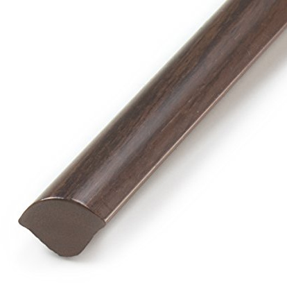 10m DQ-PP PVC VIERTELSTAB – Nussbaum – 13mm x 13mm – 4 x 2,5m – Kunstoff Winkelprofil