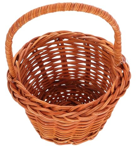 TOYANDONA 3stücke Mini Dekorationskorb Für Junge Mädchen Handgeflochtenes Requisiten Körbchen Kreative Desktop Aufbewahrung Hellbraun Für Spielzeug Und Kleine
