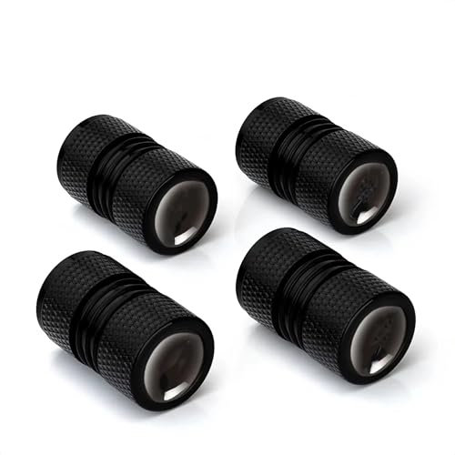XBZYS Auto Ventilkappen 4 Stücke Ventildeckel Ventilabdeckung Auto-Reifen Autoventil Kappe, Auto Zubehör Reifenventilkappen