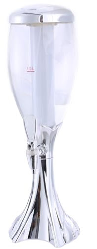 Torre de cerveza FeiYeup - Dispensador de bebidas brillante con grifo, torre de cerveza, dispensador de bebidas versátil, perfecto para fiestas de bar y reuniones al aire libre