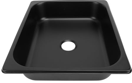 RV Spüle 304 Edelstahl, 325x265x65mm, Quadratisch mit 40mm Ablauf, Einbau Waschbecken für Wohnmobil Boot , Schwarz