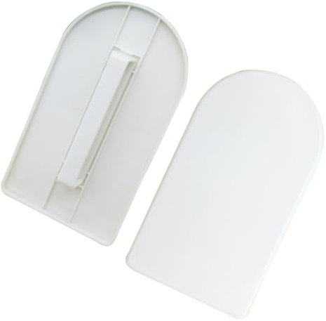 ABOOFAN 5piezas Paleta Raspador De Pasteles Alisador De Fondant para Decorar Postres Cremas y Repostería Blancos para Tartas
