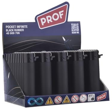 Pack de 25 Mecheros Redondos Recargables con Piedra Reemplazable Exclusivo EN DISPAU (Rave)