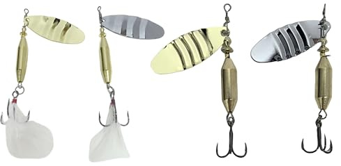 Fishing Lure Long C Cast Salmon Sea Trout Pike Bullet Flying Silver Gold Spoon Golden White Feather Feathered Tail Casting Mackerel Pollock Large Blade Bucktail Fast Sink