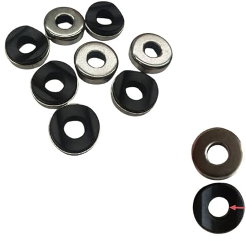 YehVeh 10 Pack Bike Seat Clamp Washer Replacement 6mm Curved Spacer Collar for Bike Alloy Seat Post Quick Release Pin M6 Bicycle Quick Release Seatpost Bolt Clips Saddle Parts