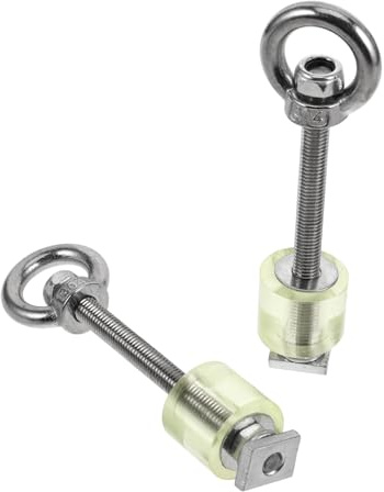 Alipis 2 Pezzi Tavola Di Rilievo Della Trazione Ganci Per Occhi Pesanti Golfare Per Macchinari Serrature Del Rimorchio Perno Anti Intoppo Golfare Industriale Golfare Forgiato Metallo