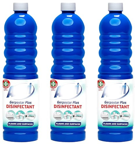 Floor Cleaner Disinfectant 1 Litre Concentrate – Powerful Multipurpose Spanish Household Cleaning Solution for Floors, Surfaces & Hygiene – Pack of 3