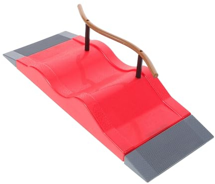 WEKAMOS Rampe Zufällige Farbe aus Kunststoff Finger Skateboard und Gratfrei mit Glatter Oberfläche Zubehör für Kinder für Finger Skateboard Spiele und Skate Übungspark
