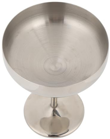 Masyrt Robust martiniglas i rostfritt stål 304, okrossbar 300 ml vinmugg för desserter, med yoghurt
