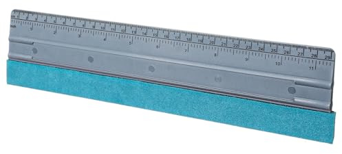 Ymapinc 12 Inch Felt Squeegee for Vinyl, Large Window Tint Squeegee with Ruler, Vinyl Wrap Tool for Car Wrapping, Wallpaper Smoother, PVC Scraper Tool (Grey)