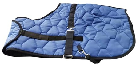 Aymzbd Couverture d'hiver pour Cheval, Drap de Soin, Vêtement de Protection équine, Couverture Résistante pour L'écurie, Bleu 105cm