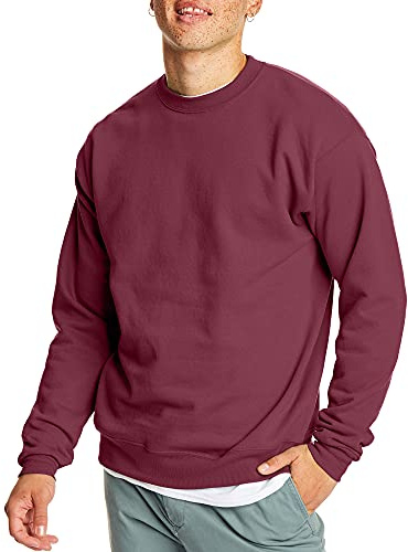 Hanes Sweatshirt för män (1-pack), Kastanjebrun, 1-pack, L