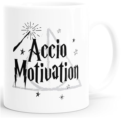 MoonWorks Spruch-Tasse Accio Motivation Kaffeetasse Teetasse Keramiktasse Weiss unisize