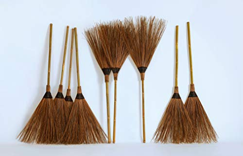 Nature LOUNGE Balai en Bambou avec Manche en Bambou Robuste pour la Maison, la Maison et Le Jardin