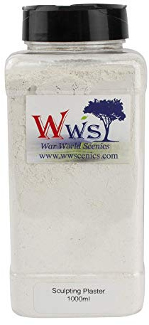 War World Scenics Modellbau Gießmasse Gips 1000ml Kanister - Modellier-System Modellbahn Modell Diorama Landschaftsbau Geländebau Tabletop Spiele Militär Gipsputz Gießmasse